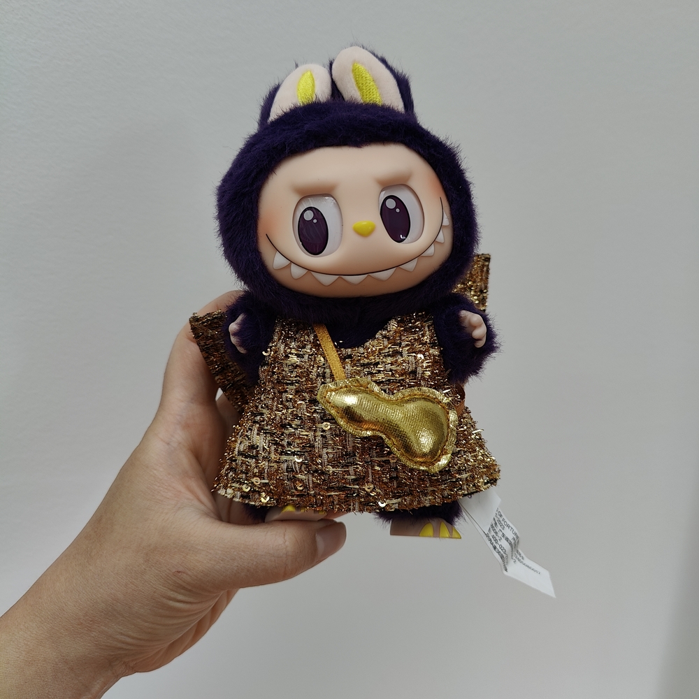 LABUBU Pronounce Wings of Fortune Gold and Purple Toy Doll